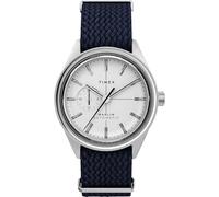Timex Men's Marlin Jet 38mm Watch - Blue Slip-Thru Double Layer White Dial Stainless Steel Case