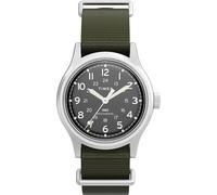 Timex Men's Mk1 36mm Watch - Green Strap Black Dial Stainless Steel Case