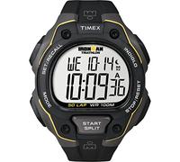 Timex Men's Quartz Watch with LCD Dial Digital Display and Black Resin Strap T5K494