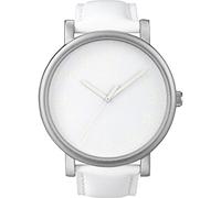 Timex Men's Quartz Watch with White Dial Analogue Display and White Leather Strap T2N345PF