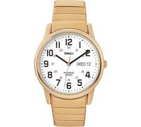 Timex Men's T2N092 Easy Reader Gold-Tone Extra-Long Stainless Steel Expansion Band Watch
