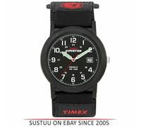 Timex Mens T40011 Expedition Camper Watch|Black Dial|Analogue Display|Black Stra