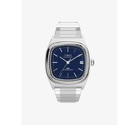 Timex Mens Timex Tw2Y07400 1983 E-Line 34mm Automatic Stainless-Steel Watch Blue