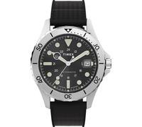 Timex Men's Trend 41 mm Watch - Black Synthetic Two- Piece with Black Dial and Stainless Steel Case TW2Y15100