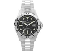 Timex Men's Trend 41 mm Watch - Stainless Steel Bracelet with Black Dial and Stainless Steel Case TW2Y15300
