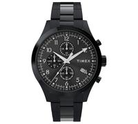 Timex Men's Trend 43 mm Watch, Stainless Steel Bracelet Black Dial Case TW2Y01600
