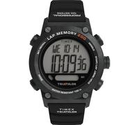 Timex Men's Triathlon 44mm Watch - Black Strap Digital Dial Black Case