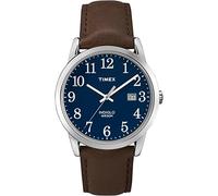 Timex Men's TW2P75900 Easy Reader Blue Dial Brown Leather Strap Watch