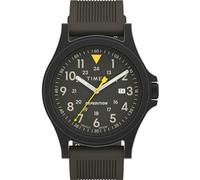 Timex Men's TW4B08100 Expedition Acadia Black Leather/Nylon Strap Watch