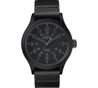 Timex Men's TW4B14200 Expedition Scout 40 Black Leather/Nylon Strap Watch