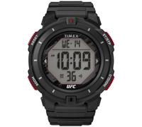 Timex Men's UFC Rumble 50mm Watch, Black Strap Digital Dial Black Case