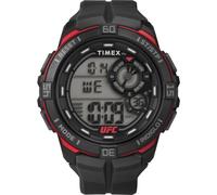 Timex Men's UFC Rush 52mm Watch, Black Strap Digital Dial Black Case