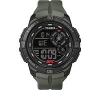 Timex Men's UFC Rush 52mm Watch, Green Strap Digital Dial Black Case