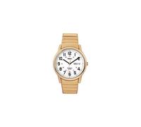 Timex Mens Watch T20471PF with White Dial and Gold Expander