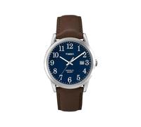 Timex Mens Watch TW2P75900 Indiglo Easy Reader Blue Dial, Brown Leather Strap