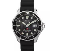 Timex Men's Analogue Quartz Watch with a Rubber Strap Deep Water Meridian