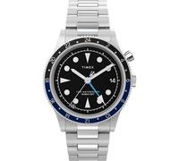 Timex Men's Waterbury 39 mm Watch - Black Leather Two-Piece Quick Release