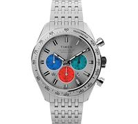 Timex Men's Waterbury Chronograph 41 mm Watch - Stainless Steel Bracelet and Silver-Tone Dial TW2V42400