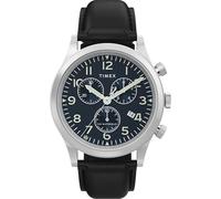 Timex Men's Waterbury Chronograph 42mm Leather Strap Watch TW2Y54100