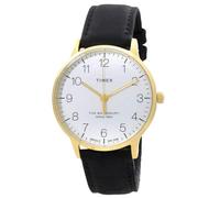 Timex Men's Waterbury Classic 40mm Leather Strap Watch Gold-Tone/Black/White