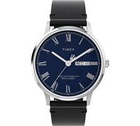 Timex Men's Waterbury Classic Chrono 40mm Stainless Steel Quartz Dress Watch with Leather Strap