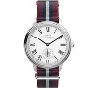Timex Men's Waterbury Metropolitan 39mm Watch - Multicolor Strap Silver-Tone Dial Stainless Steel Case