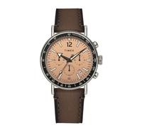 Timex Men's Waterbury Standard 43mm Watch - Brown Strap Rose Gold-Tone Dial Silver-Tone Case, Brown/Rose Gold-Tone/Silver-Tone