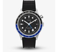 Timex Men's Waterbury 39 mm Watch - Black Synthetic Rubber Two- Piece Black Dial Stainless Steel Case TW2W22600