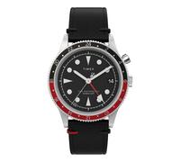Timex Expedition Men's Quartz Watch with Beige Dial Analogue - Digital Display and Black Fabric and Canvas Strap T45181SU