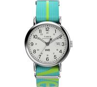 Timex Men's Weekender 40mm Watch - Blue Strap White Dial Silver-Tone Case, Blue
