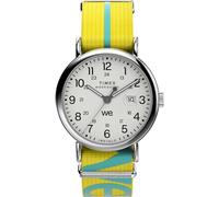 Timex Men's Weekender 40mm Watch - Yellow Strap White Dial Silver-Tone Case, Yellow