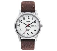 Timex Mens White Brown Easy Reader Watch RRP £49.99. New and Boxed.