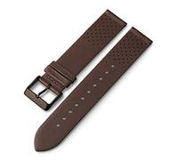 Timex Metropolitan+ 20mm Quick-Release Leather Strap, Brown/Gunmetal, Traditional