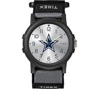 Timex NFL Recruit 38mm Watch - Dallas Cowboys with Black Fabric Strap