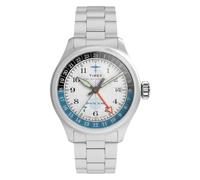 Timex Pan Am Waterbury GMT 41mm Men's Watch - Triple Silver Tone