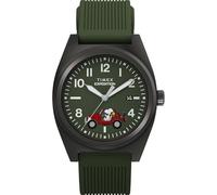 Timex Peanuts Expedition Snoopy Road Trip Mens Watch 39mm Green Two Piece Green Dial Silver Case