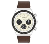 Timex Q Diver Mens Brown Watch TW2V42800 Leather (archived) - One Size