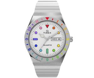 Timex Q Rainbow TW2V66000 - Unisex - 38 mm - Analogue - Quartz - Mineral Glass White 18 mm