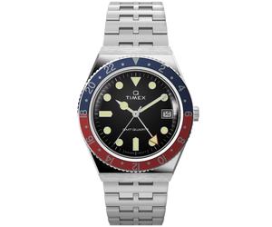Timex Q Timex GMT TW2V38000 - Man - 38 mm - Analogue - Quartz - Plexi Glass Black 18 mm