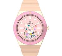 Timex Q x Peanuts in Bloom 36mm 5ATM Watch TW2W83800