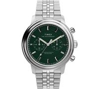 Timex Silver Mens Chronograph Watch Waterbury Metropolitan TW2Y23600