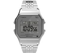 Timex Silver Unisexs Digital Watch T80 TW2R79300