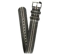 Timex Single-Layer 20mm Slip-Thru Strap, Graphite/Blush Stripe Metallic