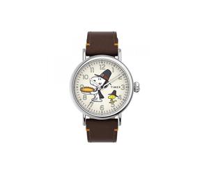 Timex Standard Peanuts Snoopy Woodstock Pilgrims Thanksgiving Watch TW2V60100