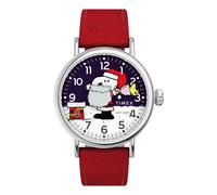 Timex Standard x Snoopy Santa 40mm Leather Strap Watch TW2W44400
