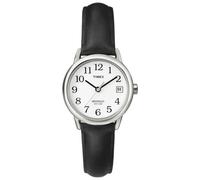 Timex T2H331 Ladies Classic Watch with Black Leather Strap