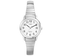 Timex Women's Silver Stainless-Steel Quartz Watch with White Dial (T2H371)