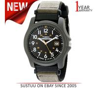 Timex T42571 Expedition Camper Watch|Black Dial|Analogue Display|Grey Fast Strap