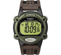 Timex T48042 - Watch (Wristwatch, Male, Plastic, Black, Green, Fabric, Leather, Brown), strip