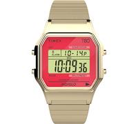 Timex T80 Mens Gold Plated Digital Watch TW2V19200